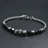 Natural Tiger Eye Bead Bracelet Women Men Gift Jewelry - Gemstone Gold