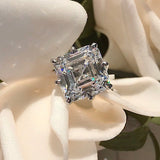 Princess cut 6ct Simulated Diamond Ring 925 silver Promise for women Jewelry - Genuine - Gemstone