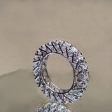 Promise Eternity Silver Ring Women for Women Jewelry - Genuine - Gemstone