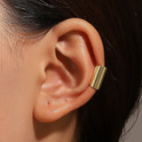 Punk Non - Piercing Cuff Earrings for Women Ear Clip Earring Jewelry Party - Gemstone Gold