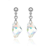 Purple Gemstone Stud Earrings 925 Sterling Silver Women's Wedding Jewelry - Genuine - Gemstone