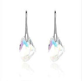 Purple Gemstone Stud Earrings 925 Sterling Silver Women's Wedding Jewelry - Genuine - Gemstone
