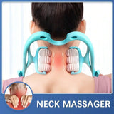 Relief Of Fatigue In The Whole Body Neck Massager Strong Kneading For Comfortable - Gemstone Gold