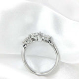 Round Moissanite Diamond Ring Engagement Wedding Jewelry - Genuine - Gemstone