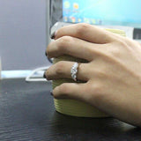 Round Moissanite Diamond Ring Engagement Wedding Jewelry - Genuine - Gemstone