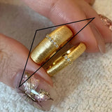 Silve Out Wide Topaz Ring for Women Gift Grace Vintage Jewelry - Gemstone Gold