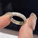 Silve Out Wide Topaz Ring for Women Gift Grace Vintage Jewelry - Gemstone Gold