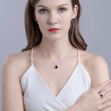 Tanzanite Gemstone Engagement Jewelry Set For Women Fine Jewelry - Genuine - Gemstone