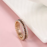 Unique 585 Rose Gold Ring For Women Wedding Jewelry - Genuine - Gemstone
