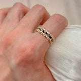 Unique 585 Rose Gold Ring For Women Wedding Jewelry - Genuine - Gemstone