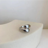 Unique Golden Water Drop Ring Women Jewelry Party Premium Gifts - Gemstone Gold