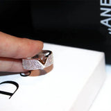 Vintage Crystal Engagement Ring For Women Silver Ring Wedding Band Jewelry - Gemstone Gold