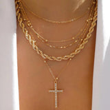 Vintage Multi - Layer Boho Necklace Gold For Women Pearl Pendant Jewelry - Gemstone Gold