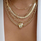 Vintage Multi - Layer Boho Necklace Gold For Women Pearl Pendant Jewelry - Gemstone Gold
