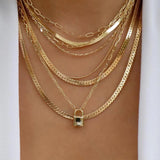 Vintage Multi - Layer Boho Necklace Gold For Women Pearl Pendant Jewelry - Gemstone Gold