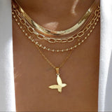Vintage Multi - Layer Boho Necklace Gold For Women Pearl Pendant Jewelry - Gemstone Gold