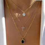Vintage Multi - Layer Boho Necklace Gold For Women Pearl Pendant Jewelry - Gemstone Gold