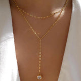 Vintage Multi - Layer Boho Necklace Gold For Women Pearl Pendant Jewelry - Gemstone Gold