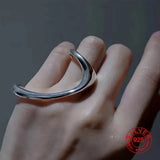 Vintage Silver Chain Ring For Women Fine Jewelry For Party Birthday Gift - Gemstone Gold