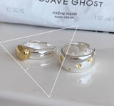 Vintage Silver Chain Ring For Women Fine Jewelry For Party Birthday Gift - Gemstone Gold
