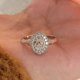 Vintage Silver Chain Ring For Women Fine Jewelry For Party Birthday Gift - Gemstone Gold