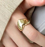 Vintage Silver Chain Ring For Women Fine Jewelry For Party Birthday Gift - Gemstone Gold