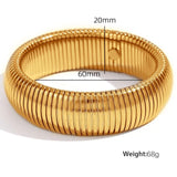 Vintage Wide Cuff Bangles For Women Bracelets Hip Hop Punk Silver Jewelry Gift - Gemstone Gold