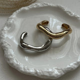 Vintage Wide Cuff Bangles For Women Bracelets Hip Hop Punk Silver Jewelry Gift - Gemstone Gold