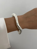 Vintage Wide Cuff Bangles Punk Gold Spring For Women Bracelets Jewelry - Gemstone Gold