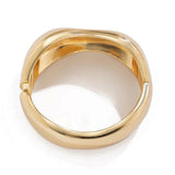 Vintage Wide Cuff Bangles Punk Gold Spring For Women Bracelets Jewelry - Gemstone Gold