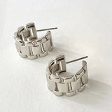 Watch Chain Earrings for Women Silver Jewelry - Gemstone Gold