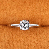 Wedding Band Eternity Ring Women Round Zirconia Engagement Jewelry - Gemstone Gold