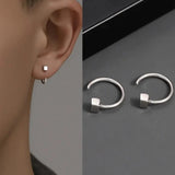 White Star Flower Climbing Earrings for Women Sliver Jewelry Gifts - Gemstone Gold