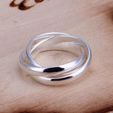 Women Silver Ring Lady Wedding Women 925 Sterling Jewelry Lover Gift - Gemstone Gold