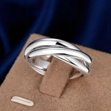Women Silver Ring Lady Wedding Women 925 Sterling Jewelry Lover Gift - Gemstone Gold