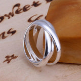 Women Silver Ring Lady Wedding Women 925 Sterling Jewelry Lover Gift - Gemstone Gold