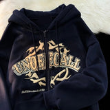 Zip Up Hoodie for Men and Women Full Gothic Sweatshirt Hip Hop Jacket Coat Tops - Genuine - Gemstone