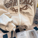 Zip Up Hoodie for Men and Women Full Gothic Sweatshirt Hip Hop Jacket Coat Tops - Genuine - Gemstone