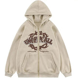 Zip Up Hoodie for Men and Women Full Gothic Sweatshirt Hip Hop Jacket Coat Tops - Genuine - Gemstone