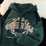 Zip Up Hoodie for Men and Women Full Gothic Sweatshirt Hip Hop Jacket Coat Tops - Genuine - Gemstone