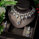 Red Ruby Water Drop Jewelry Set for Women Necklace Wedding Jewelry