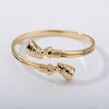 Vintage Queen Jewelry Bracelets For Women Gold Cuff Bangle