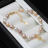 Natural Freshwater Pearl Bracelet Women Party Girl Bridal Jewelry