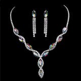 Luxury Pink Zircon Wedding Jewelry Sets for Women Bridal Jewelry