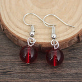 Cherry Long Drop Earrings Women Wedding Jewelry