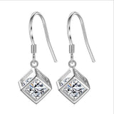 Cherry Long Drop Earrings Women Wedding Jewelry