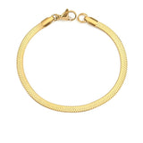Gold Twist Cuban Chain Bracelet for Women Jewelry Gifts