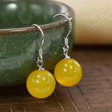 Cherry Long Drop Earrings Women Wedding Jewelry