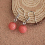 Cherry Long Drop Earrings Women Wedding Jewelry
