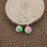 Cherry Long Drop Earrings Women Wedding Jewelry